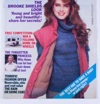 BROOKE SHIELDS LOOK PRINCESS ANNE FASHION FOLDING HOME - UK Woman magazine vtg - Image 1 of 2