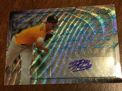 MASON DENABURG 2017 LEAF PERFECT GAME AUTOGRAPH CARD #4/12 NATIONALS 1ST RD PICK - Image 1 of 2