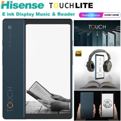 Hisense TOUCH LITE Android eBook Reader E Ink Display Reading Google Play 128GB - Image 1 of 4