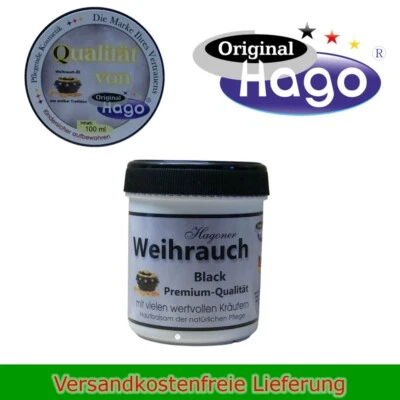Weihrauch Balsam Black Premium 100ml Hago Weihrauch-Öl Haut Pflege Balsam Creme