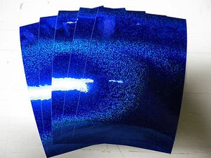 Königsblau holografisches Glitzer-Vinyl, 4 Zoll x 6 Zoll (15 Stück) - Bild 1 von 4