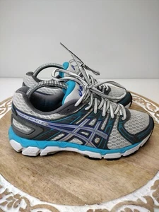 Asics Women's 6.5 Gel-Oracle White/Lightning/Iris (T393N) - Picture 1 of 9