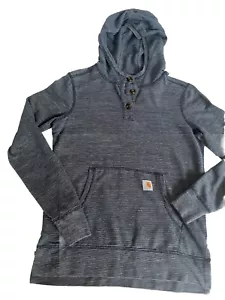 Carhartt Hoodie Damen S (4-6) leicht tailliert leicht blau Damen Pullover - Bild 1 von 7