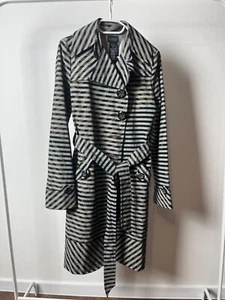 Custo Barcelona Stripped Trench Coat Jacket - Picture 1 of 15