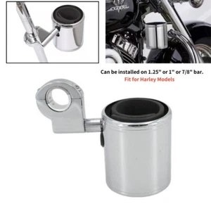 Motorcycle Cup Holder Handlebar Drink Bottle Holder For Harley Touring Universal - Picture 1 of 10