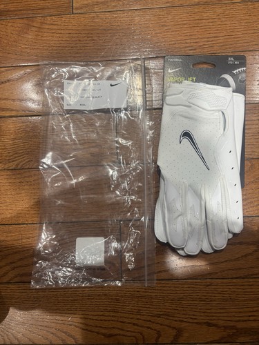 グローブ NIKE MAGNIGRIP ELITE GLOVE WHITE NAVY L nike magnigrip elite NFL Equipment Player football gloves Xl Navy
