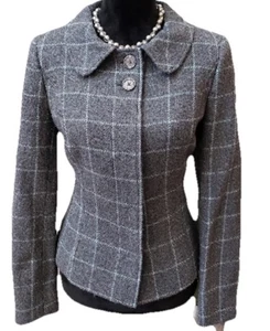 Brooks Brothers Wool Gray Blazer Sz 6 Old Money Preppy Graduate Workwear READ - Picture 1 of 13