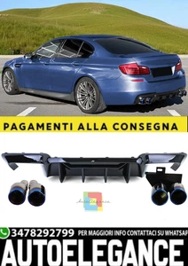 Set Conversión Difusor Trasero + Terminales De Tubo Escape para BMW Serie 5 - Imagen 1 de 7