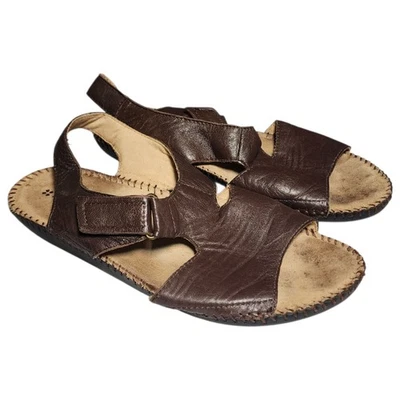 Sandalias planas Naturalizer Scout para mujer talla 8,5 M con cordones de cuero gancho y lazo  Foto 1 de 4