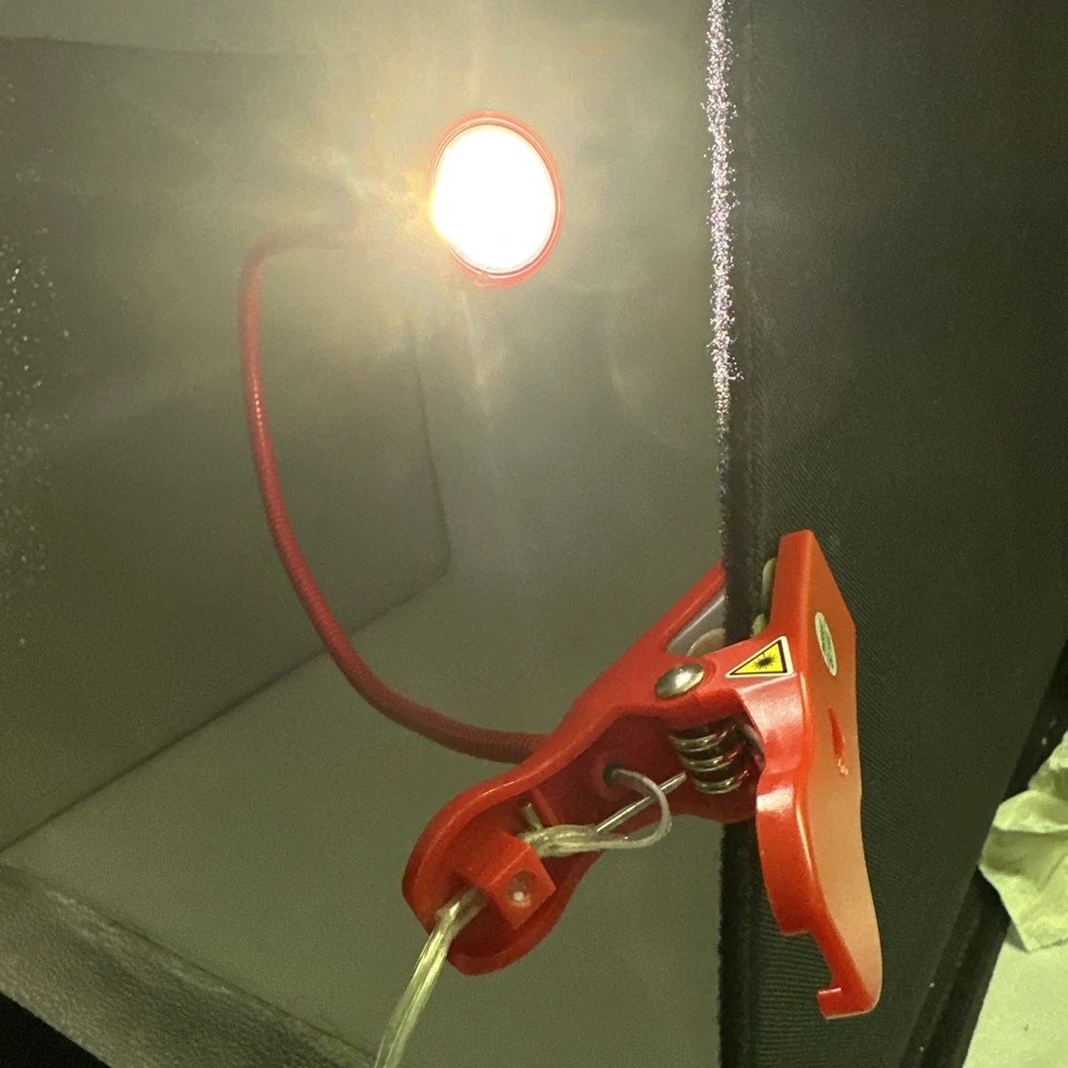 IKEA JANSJO Red Goose Neck Flexible Articulating Led Clamp Lamp Light Spotlight - Изображение 1 из 4