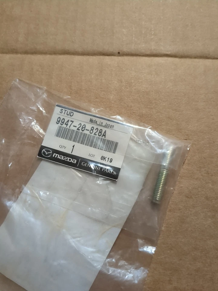 12-Current Mazda Turbo charger Stud 9947-20-828A - Image 1 of 1