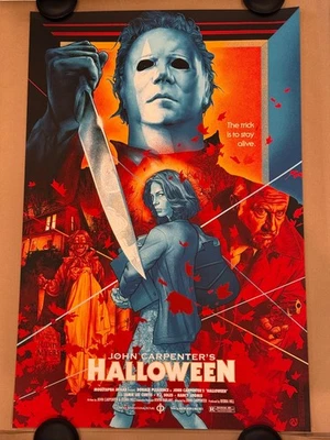 Cartel de película Martin Ansin Halloween LE #'d/300 24"x36" serigrafía artística Foto 1 de 4