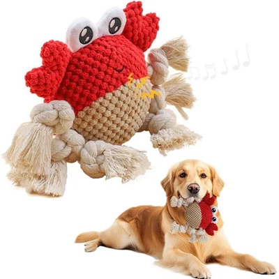 Peluche per Cani Gioco Cane Interattivo Squeak Pupazzo per Cani con Carta Crespa - Immagine 1 di 4