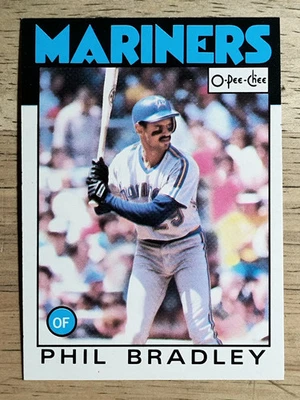 1986 O-Pee-Chee #305 Phil Bradley - Image 1 of 2