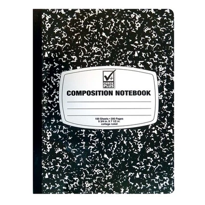 (6PK) Cuaderno de Composición, Reglas Anchas, 7.5" X 9.75", 100 Hojas NUEVO "ENVÍO GRATUITO" Foto 1 de 4
