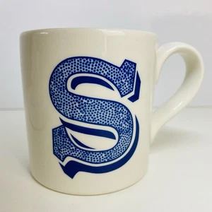 Burleigh Pottery Blue Letter S Made in England Mug - Excellent Condition - Picture 1 of 14