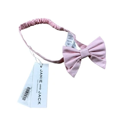 JANIE AND JACK Baby Pink Light Headband Bow One Size NWT - Image 1 of 3