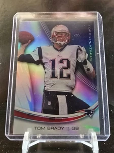 Tarjeta de Tom Brady New England Patriots NFL 1005116-2013 Topps Platinum #74 casi nueva-como nueva - Imagen 1 de 2