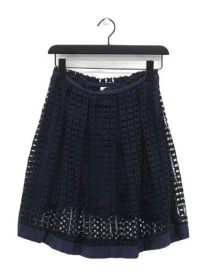 Falda midi para mujer Reiss UK 8 azul poliéster con algodón midi línea A Foto 1 de 4