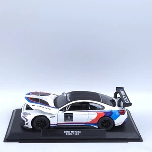 BMW M6 GT3, White Blue Red Black Racing - 1/24 scale Diecast Model Car - Picture 1 of 11