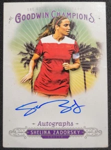 SHELINA ZADORSKY 2018 UPPER DECK GOODWIN CHAMPIONS #A-SZ AUTOGRAPHS SOCCER - Picture 1 of 2