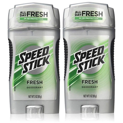Desodorante antitranspirante Speed Stick para hombre, 24 HR, fresco, 3 onzas - paquete de 2 Foto 1 de 4