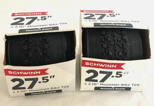 (2) New SCHWINN Mountain Bike Tires 27.5" x 2.10" Puncture Guard - Flat Defense - Picture 1 of 3