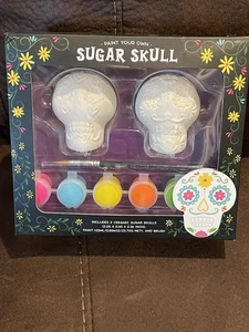 Paint Your Own Sugar Skull Set Día de los Muertos Halloween - Bild 1 von 7