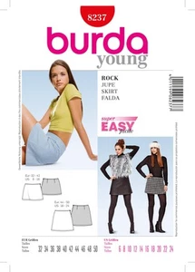 Burda Style Skirt Sewing Pattern for Stylish Creations B8237 - Picture 1 of 2