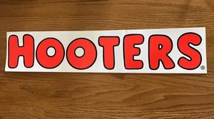 Adesivo decalcomania paraurti HOOTERS 20” vintage anni 80 90 1992 NASCAR 500 ristorante - Foto 1 di 8