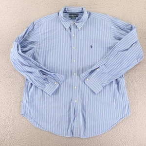 Ralph Lauren Shirt Mens 2XL Striped Classic Fit Cotton Button Up Long Sleeve - Picture 1 of 10