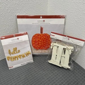 Lotto Striscioni Palloncini Decorazione Festa Autunno Ringraziamento Autunno - Foto 1 di 1