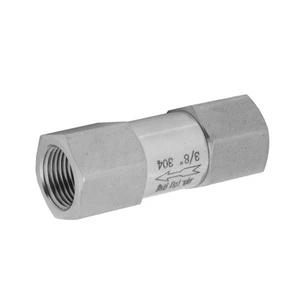 304 Stainless Steel Hex Check Valve 3/8in BSPP Durable High Temp & Pressure - Imagen 1 de 7