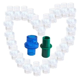 Venta al por mayor válvula de entrada de oxígeno unidireccional para máscara facial de bolsillo de RCP ayuda de entrenamiento RCP - Imagen 1 de 10