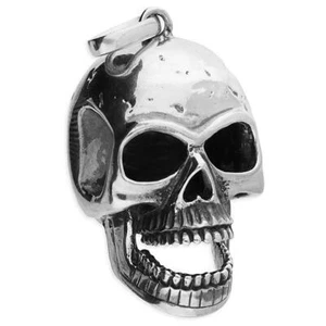 Nuovissimo Superbo Ciondolo Teschio Argento Sterling 3D - 14 Grammi - Foto 1 di 1