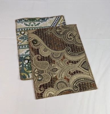 2 muestras de tela Our House Designs patrón textil muestra 3098-11 y 3094-41 Foto 1 de 4