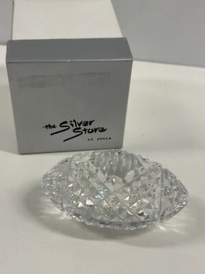 Crystal Football Paperweight Made in Ireland - Waterford Crystal