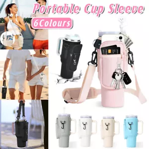 Portable Cup Sleeve Drink Holder Reusable Water Bottle Carrier Travel Bag AU - Picture 1 of 24
