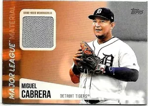 MIGUEL CABRERA 2019 TOPPS MAJOR LEAGUE MATERIAL GAME USADO JERSEY - Imagen 1 de 1