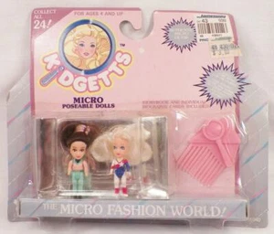 Meritus Kidgetts Micro Poseable Dolls 1989 MIP Cindy Thomas & ? Help 15040 - Picture 1 of 4