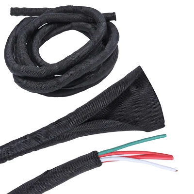 Self Wrapping Braided Split-Sleeve Wire Loom for Automotive Harness protect Lot