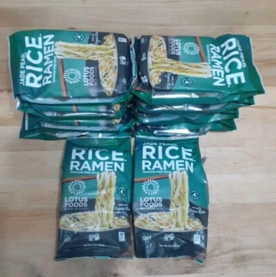 10CT: LOTUS FOODS Gourmet Organic JADE PEARL Rice Ramen Noodle WAKAME MISO SOUP  - Image 1 of 3