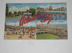 Vintage 1945 Postkarte Atlantic City New Jersey NJ Million Dollar Pier Postkarte - Bild 1 von 2