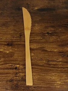 Table Knife British Seller Bamboo Cutlery Eco-Friendly -bamboo Table Knife - Picture 1 of 1