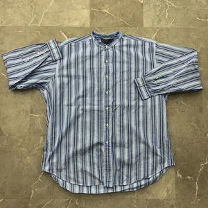 CAMISA POLO VINTAGE RALPH LAUREN POSTBOY ABOTONADA PARA HOMBRE XL MANGA LARGA RAYAS - Imagen 1 de 6
