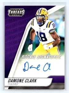 Panini Damone Clark Auto Rookie Sensations Threads TH-DCL LSU Tigers/Cowboys RC - Picture 1 of 2