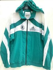 Adidas 1993 Boston Marathon Jacket Windbreaker Sz Medium Hooded Green White