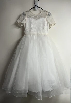 SWEETIE PIE New Communion Dress Flower Girl Pageant Wedding Size 14 White - Image 1 of 4