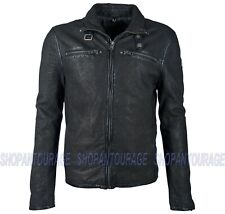 Mauritius Bartos Black 100% New Genuine Lambskin Leather Jacket For Men