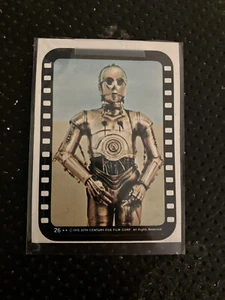 1978 Topps Star Wars Sticker Trading Card VG C-3PO #26 - Picture 1 of 1